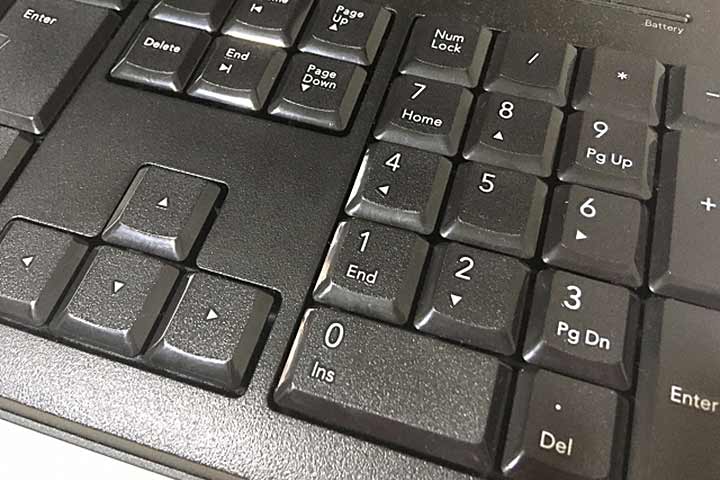 外付けキーボードのテンキーが使えない時の対処法-Windows10